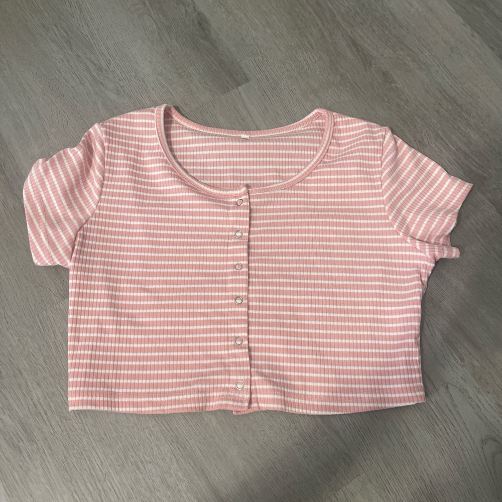 Cropped Pink Shirt